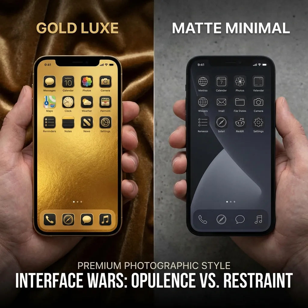 Luxury Gold vs. Matte Black: Choosing a Premium Home Screen